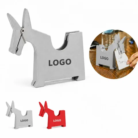 Desktop Mule Figurine Note Clip for Papers and Photos