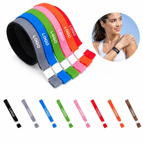 Custom Woven Polyester Wristbands with Locking Clasp