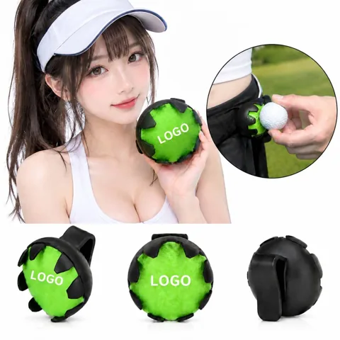 Wearable Golf Ball Cleaner with Microfiber Pad