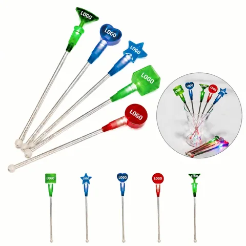Light-Up Acrylic Drink Mixing Stirrer
