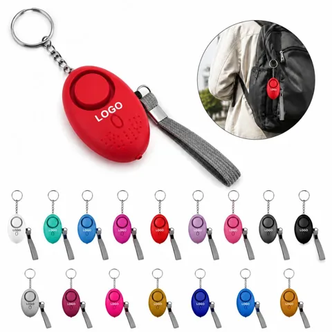 Personal Safety Alarm Keychain with LED Light and Siren