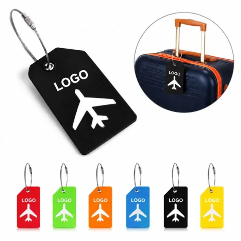 Soft Silicone Travel ID Tag for Luggage and Bags