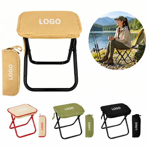 Portable Folding Fishing Backpack Stool with Storage Seat