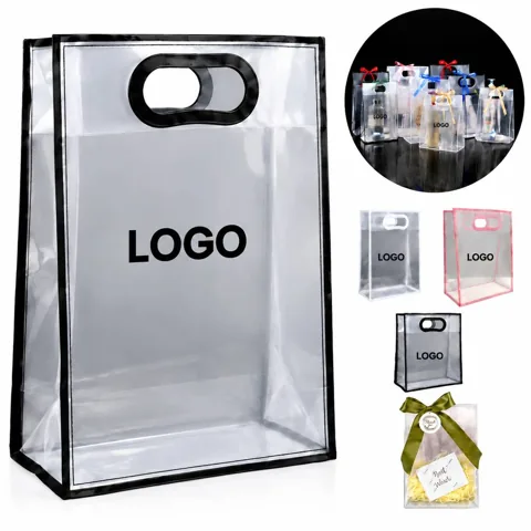 Large Clear PVC Reusable Shopping Bag