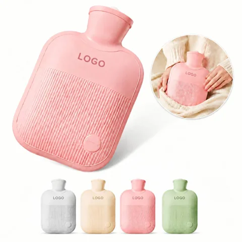Faux Fur Covered Hot Water Bottle for Cozy Warmth