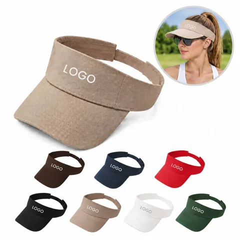 Adjustable Cotton Twill Sun Visor for Outdoor Shade