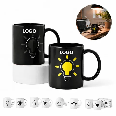 Color Changing Ceramic Mug Heat Sensitive Coffee Cup