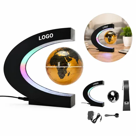 Magnetic Levitating LED World Globe Desk Decor