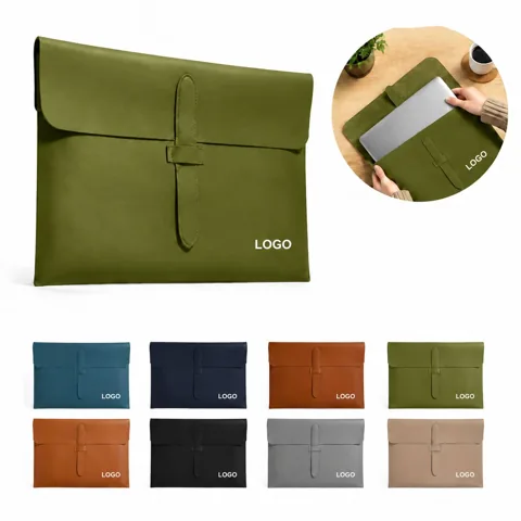 A4 Leather Business Document Organizer with Pockets