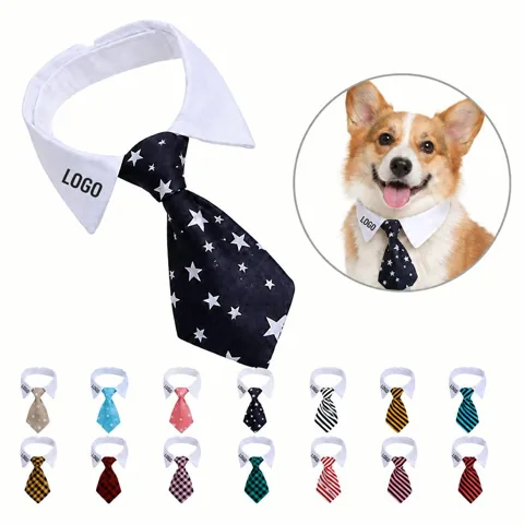 Adjustable Cotton Pet Neck Tie for Dogs and Cats