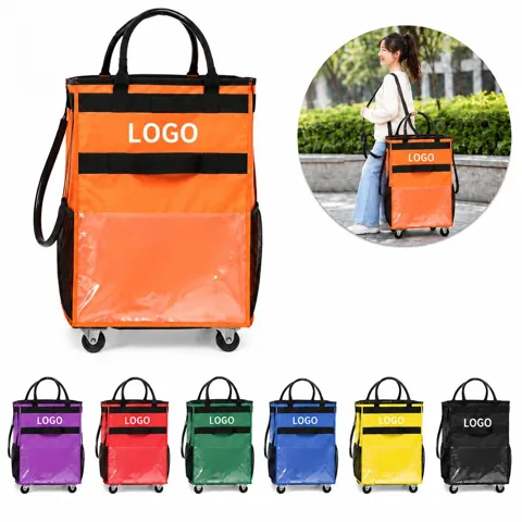 Collapsible Utility Cart for Groceries and Laundry