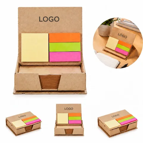 Sticky Note Pads Desk Organizer Box