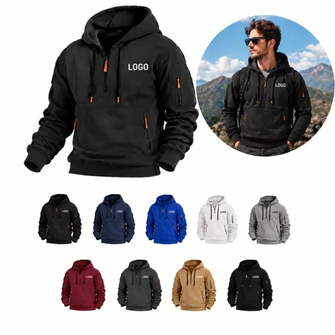 Lightweight Water-Resistant Hooded Outdoor Jacket for Men