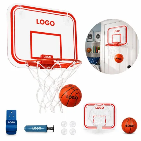 Indoor Mini Basketball Hoop Kit with Adjustable Door Mount