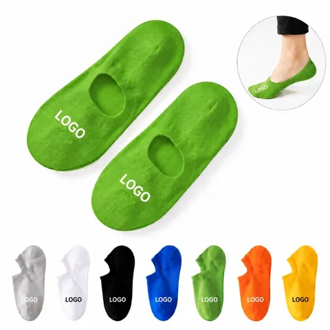 Breathable Cotton Socks with Letter Pattern for Men