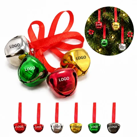 Festive Ribbon & Bell Hanging Charm for Decor