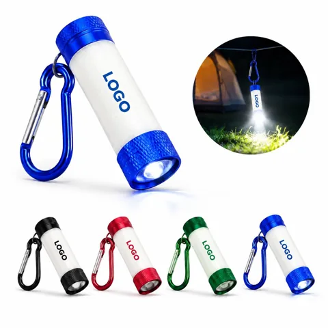 Clip-On LED Light with Expandable Carabiner Design