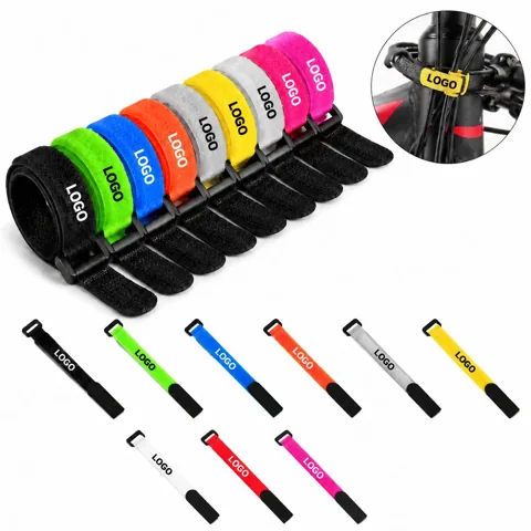 Reusable Velcro Cable Ties with Adjustable Buckle