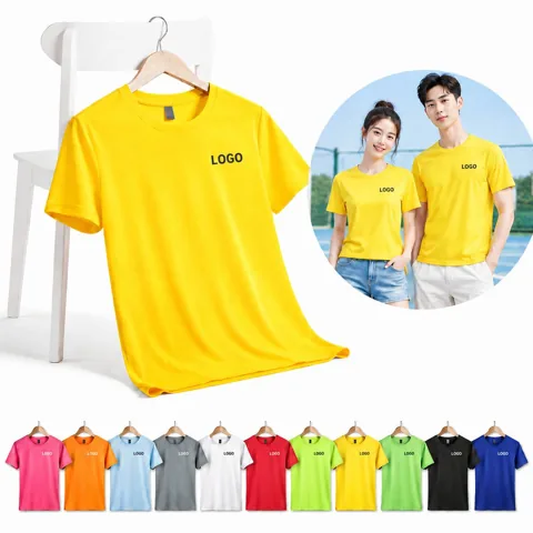 Custom Quick Dry Sports T-Shirt with Sweat Wicking Fabric