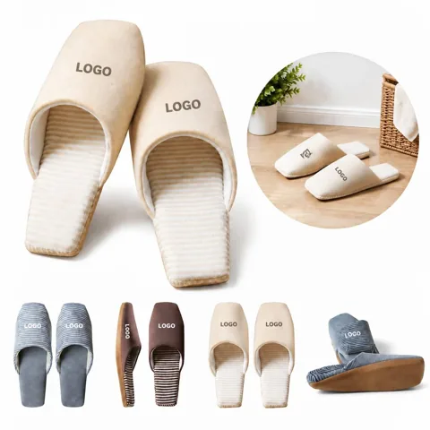Unisex Breathable Cotton Indoor House Slippers