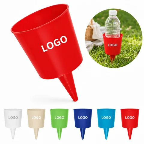 Foldable Beach Cup Holder Rack for Chair and Umbrella