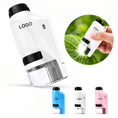 Handheld LED Pocket Microscope for Portable Magnification