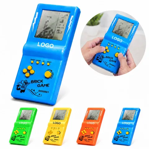 Big Screen Handheld Electronic Tetris Puzzle Game Console