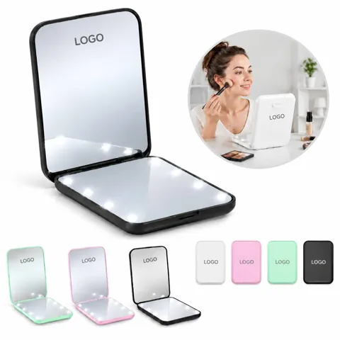 Portable Folding LED Lighted Makeup Mirror
