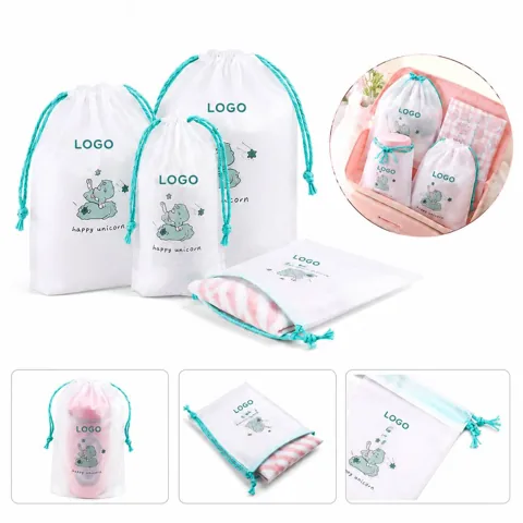 Unicorn Drawstring Toiletry Storage Bag