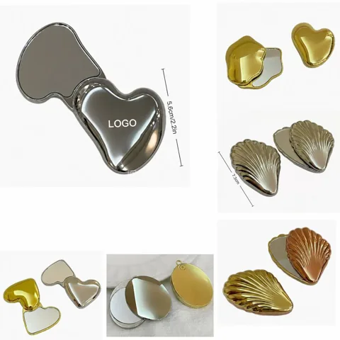 Compact Foldable Travel Makeup Mirror for Quick Touch-Ups