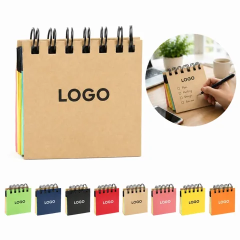 Colorful Adhesive Memo Pad Book for Quick Notes and