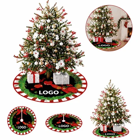Festive Plush Tree Skirt for Holiday Floor Protection