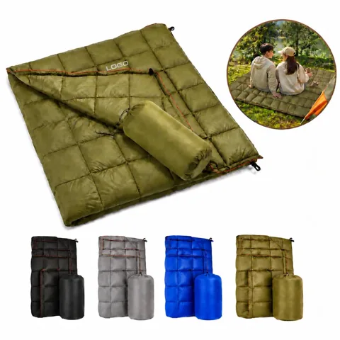 Water-Resistant Camping Quilt Blanket for Travel