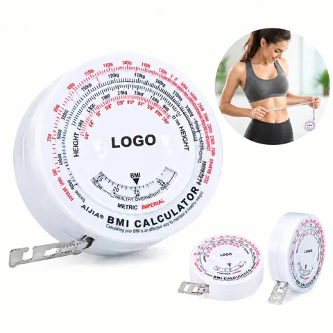 BMI Calculator and Waist Tape Measure Dual Ruler