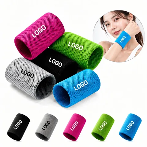 Sweat-Absorbent Breathable Wrist Wraps for Workouts