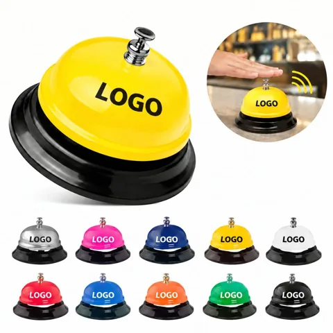 Compact Press-to-Activate Ringing Call Bell for Service