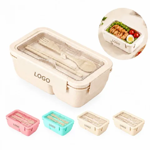 Microwave-Safe Bento Lunch Box with 3 Compartments