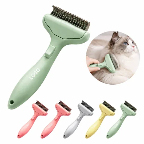 Self-Cleaning Deshedding Rake for Dogs and Cats