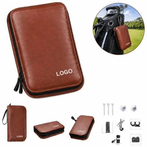 Compact Golf Tool Pouch with Divot Repair Storage