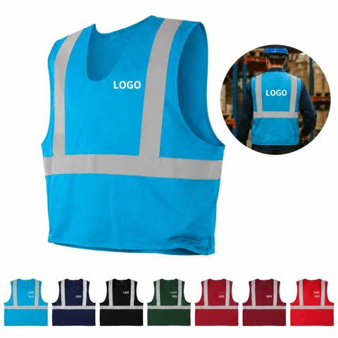 High-Visibility Reflective Safety Vest for Low-Light Work