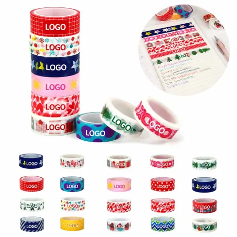 Festive Holiday Washi Tape Set for Crafts