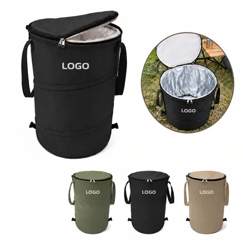 Collapsible Oxford Outdoor Waste Bin for Camping