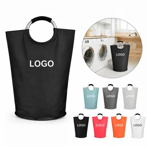 Collapsible 600D Polyester Laundry Hamper