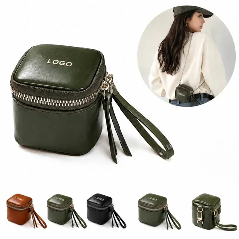 Compact Vintage PU Leather Coin Purse