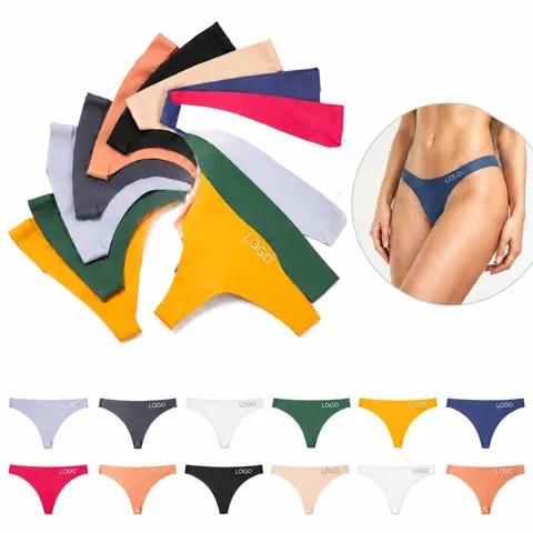 Women's Seamless Cotton Thong Soft Breathable Underwear