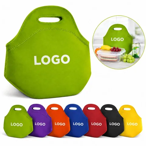 Insulated Neoprene Lunch Bag Keeps Food Fresh