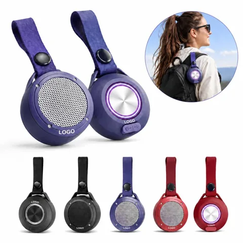 Portable Bluetooth Speaker with LED Light