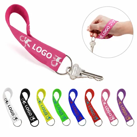 Adjustable Wrist Key Strap with Metal Clasp