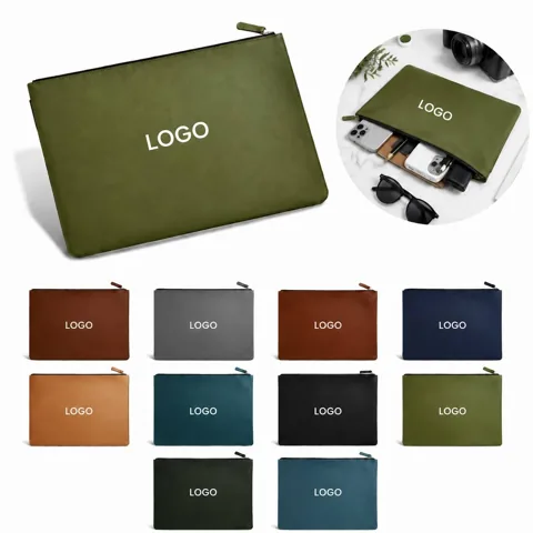 A4 Full-Grain Leather Document Organizer Bag
