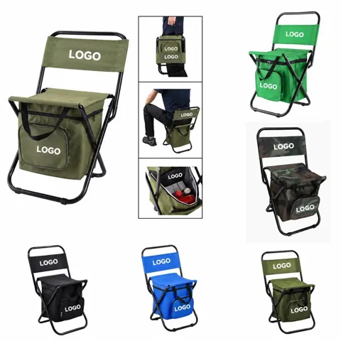 Portable Insulated Folding Camping Stool for Outdoor Use